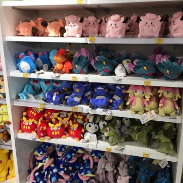 Shelves and shelves of Pokémon