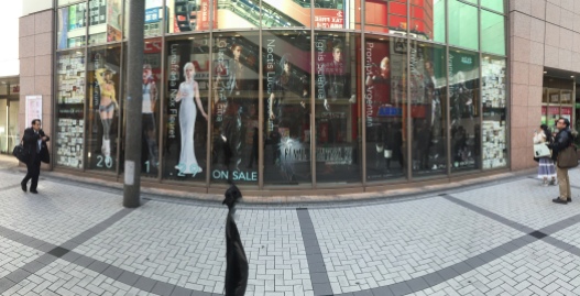 Stores lined with Final Fantasy XV characters