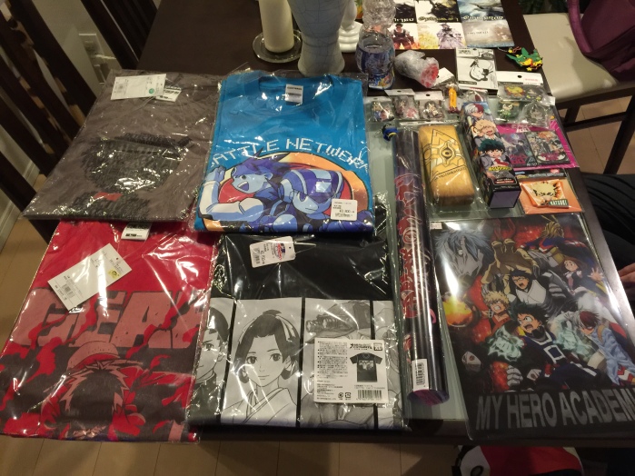 Our merch from Akihabara alone...